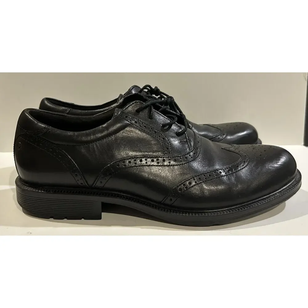 Rockport Shoe Men’s Sz 11 M adi PRENE Adidas Insole Black Leather